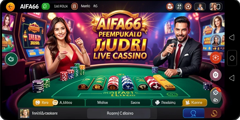 Tampilan gameplay Live Casino yang interaktif dan mendebarkan.