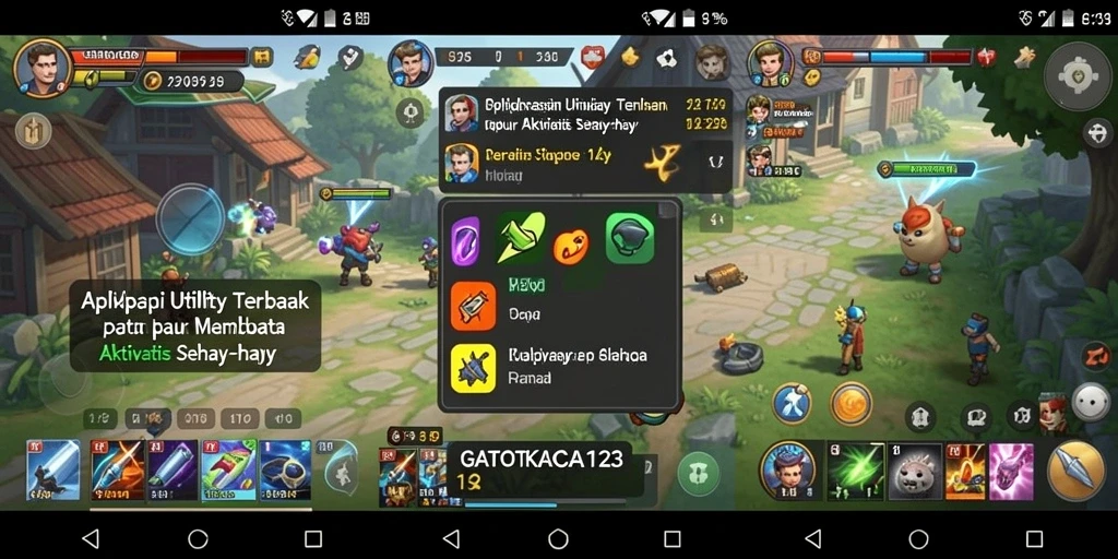 Tampilan antarmuka GATOTKACA123 yang modern dan user-friendly.