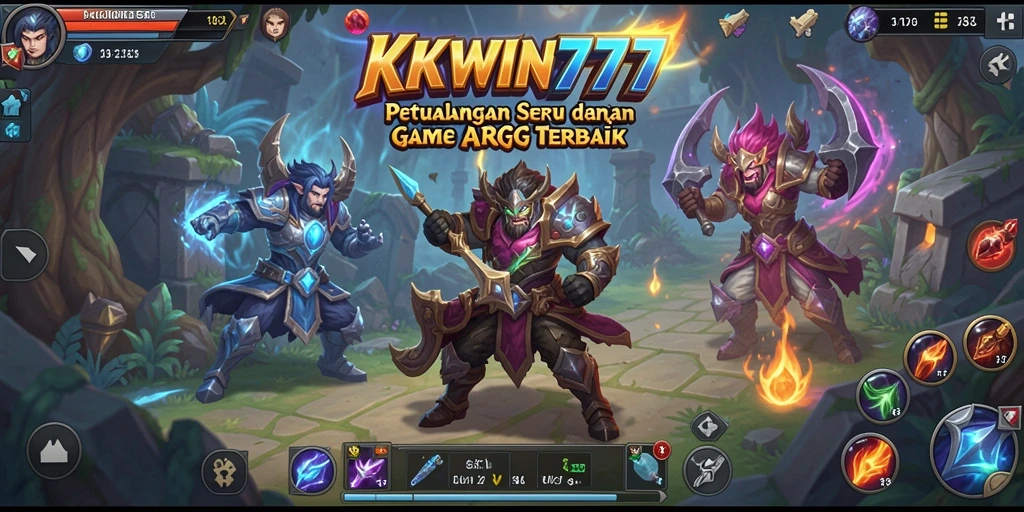 Screenshot gameplay KKWIN777 yang menunjukkan pertarungan menarik dan karakter menakjubkan.
