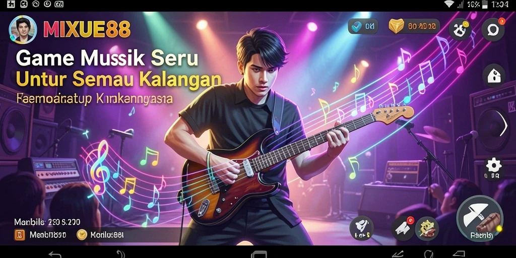 Tampilan screenshot MIXUE88 yang menunjukkan gameplay penuh warna dan interaktif.