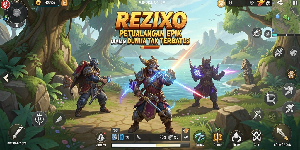 Tampilan gameplay seru dalam petualangan <strong>REZIXO</strong> yang menakjubkan.