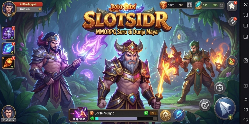 Tampilan menarik gameplay MMORPG di SLOTSIDR.