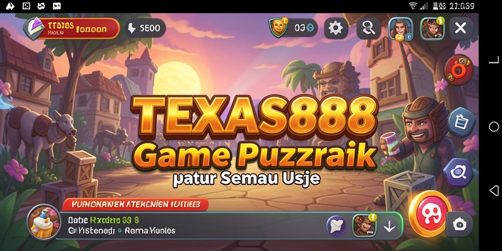 Tampilan gameplay TEXAS88 yang seru dan menantang.