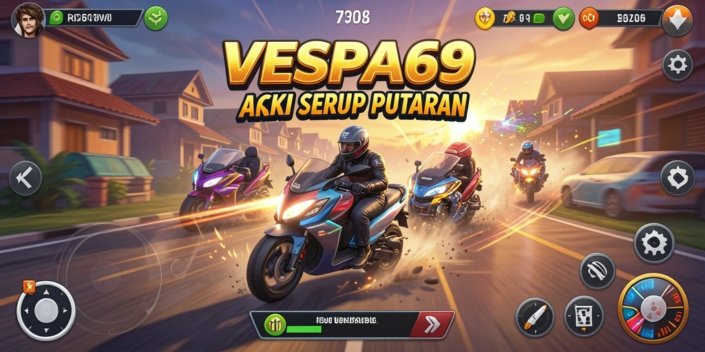 Tampilan seru permainan VESPA69 yang penuh aksi.